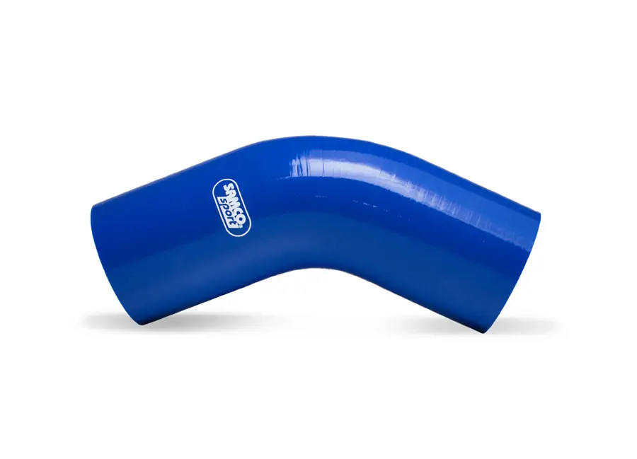 Vysoce Kvalitní Samco Sport Fluoro silikonové koleno 45° s vnitřním průměrem 19 mm pro vedení oleje a nafty, barva fialová