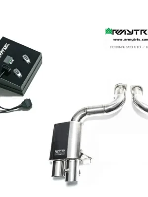 Armytrix titanový výfukový systém s dálkovým ovládáním klapek Valvetronic pro Ferrari 599 GTB 6.0 V12 (2006-2012) Levný