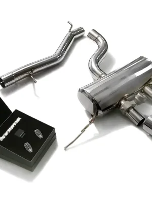 Akční Nabídka Armytrix nerezový výfukový systém s dálkovým ovládáním klapek Valvetronic pro Volkswagen Golf 6 R20 2.0 Turbo (2008-2013)