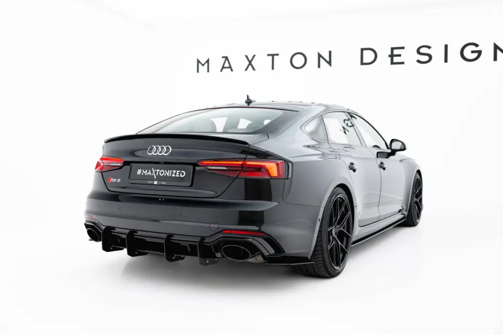 Maxton Design difuzor zadního nárazníku ver.2 pro Audi RS5 F5, plast ABS bez povrchové úpravy Cenově Výhodný