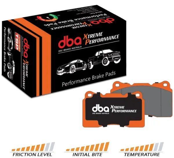 DBA Xtreme Performance s homologací ECE R90 přední sada brzdových destiček pro Toyota Hi-Lux (Double Cab) AHT GUN 2015- 2.4 TD 150BHP Výprodej