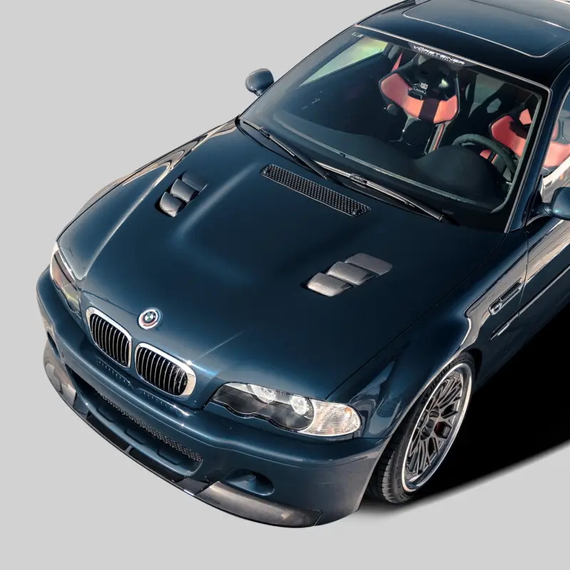 Levný Vorsteiner V20 kapota pro BMW M3 E46, r.v. 2000-2006, lesklý karbon