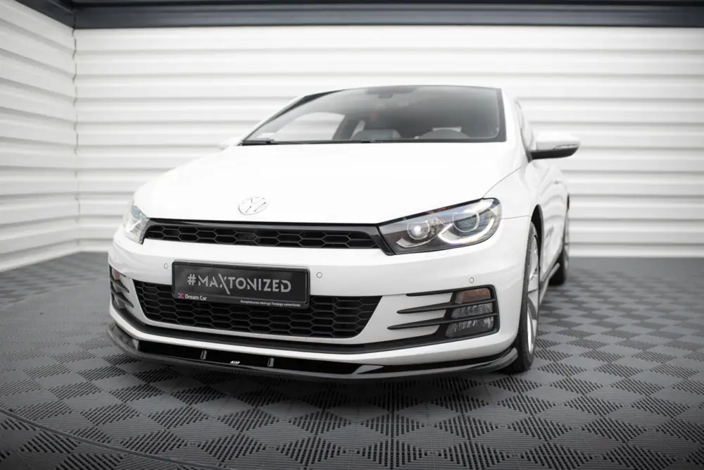 Maxton Design spoiler pod přední nárazník pro Volkswagen Scirocco Mk3 Facelift, černý lesklý plast ABS Super Cena