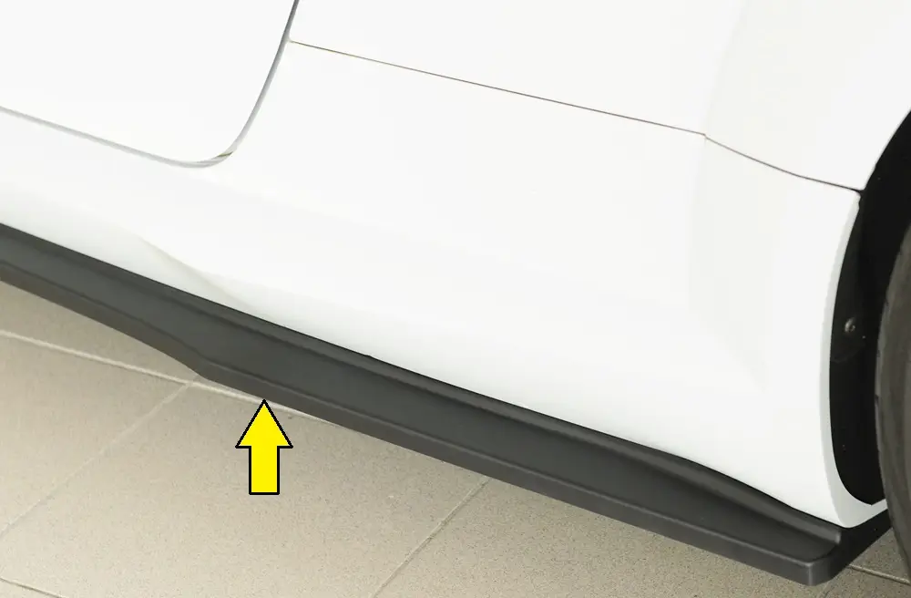 Expresní Doručení Rieger spoiler pod boční práh (ca. 19mm) mont. strana levá pro Audi TTS 8J-FV, 8S roadster, r.v. 07/14-08/18, plast ABS bez povrchové úpravy