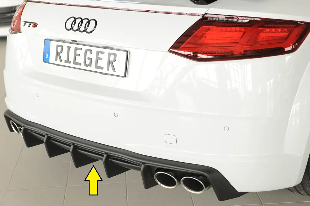 Přímo Od Výrobce Rieger vložka zadního nárazníku pro Audi TT 8J-FV, 8S roadster, plast ABS bez povrchové úpravy