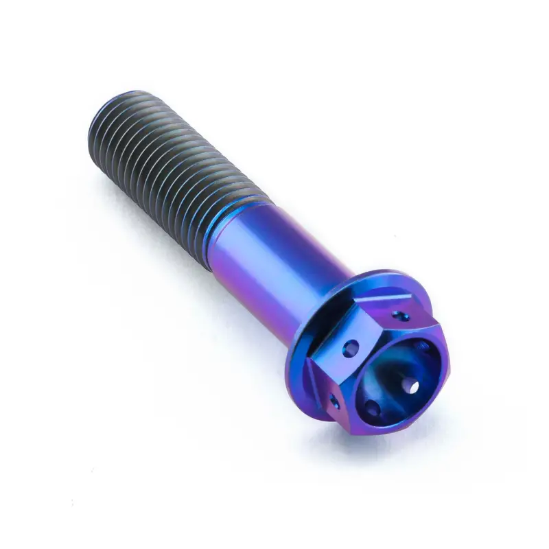 Pro-Bolt titanový šroub s šestihrannou hlavou se závitem M10 x 1,25 mm a délkou 45 mm, barva opálená fialová Nakupujte Hned