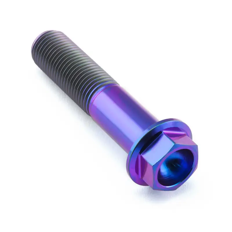 Pro-Bolt titanový šroub s šestihrannou hlavou se závitem M12 x 1,25 mm a délkou 55 mm, barva opálená fialová Zlevněný
