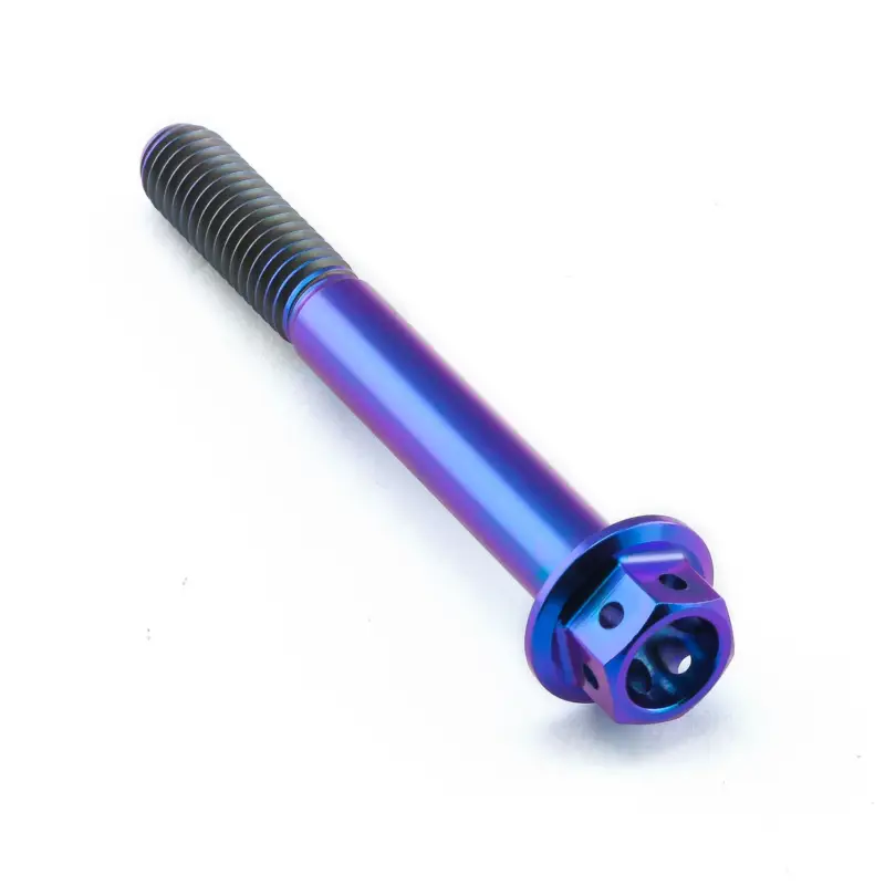 Pro-Bolt titanový šroub s šestihrannou hlavou se závitem M6 x 1,00 mm a délkou 50 mm, barva opálená fialová Nejprodávanější