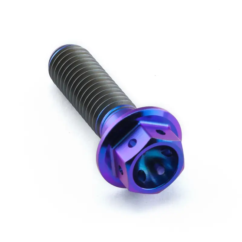 Pro-Bolt titanový šroub s šestihrannou hlavou se závitem M8 x 1,25 mm a délkou 28 mm, barva opálená fialová Objednat Nyní