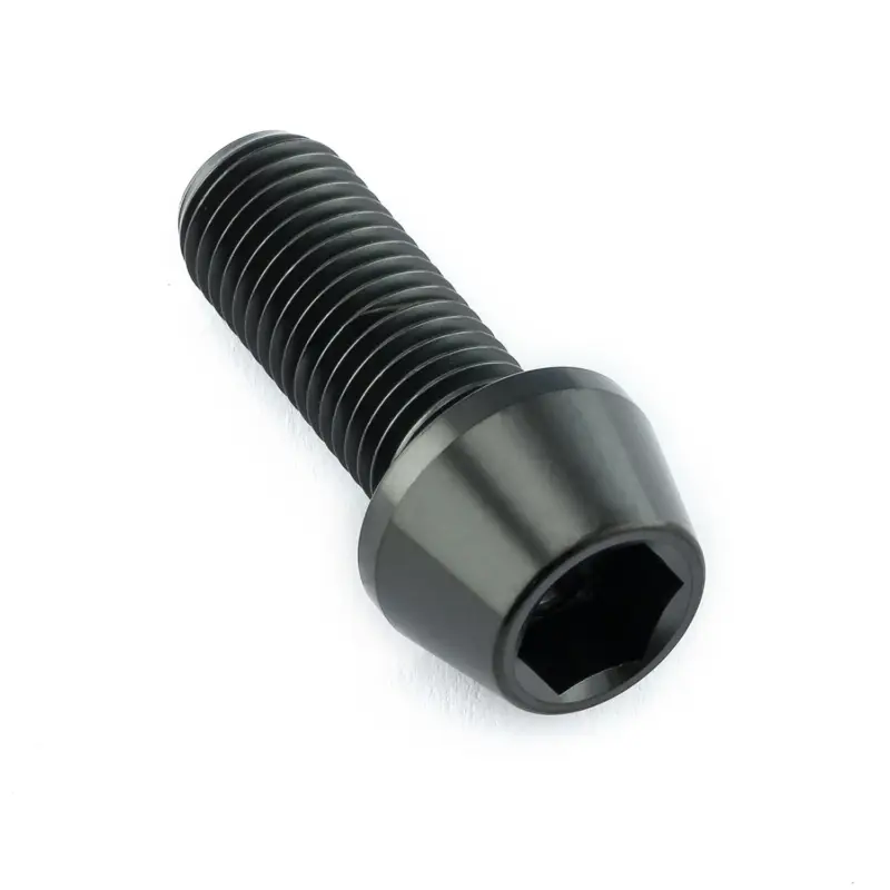 Pro-Bolt titanový inbusový šroub s kónusovou hlavou se závitem M10 x 1,25 mm a délkou 25 mm, barva černá Výhodná Nabídka