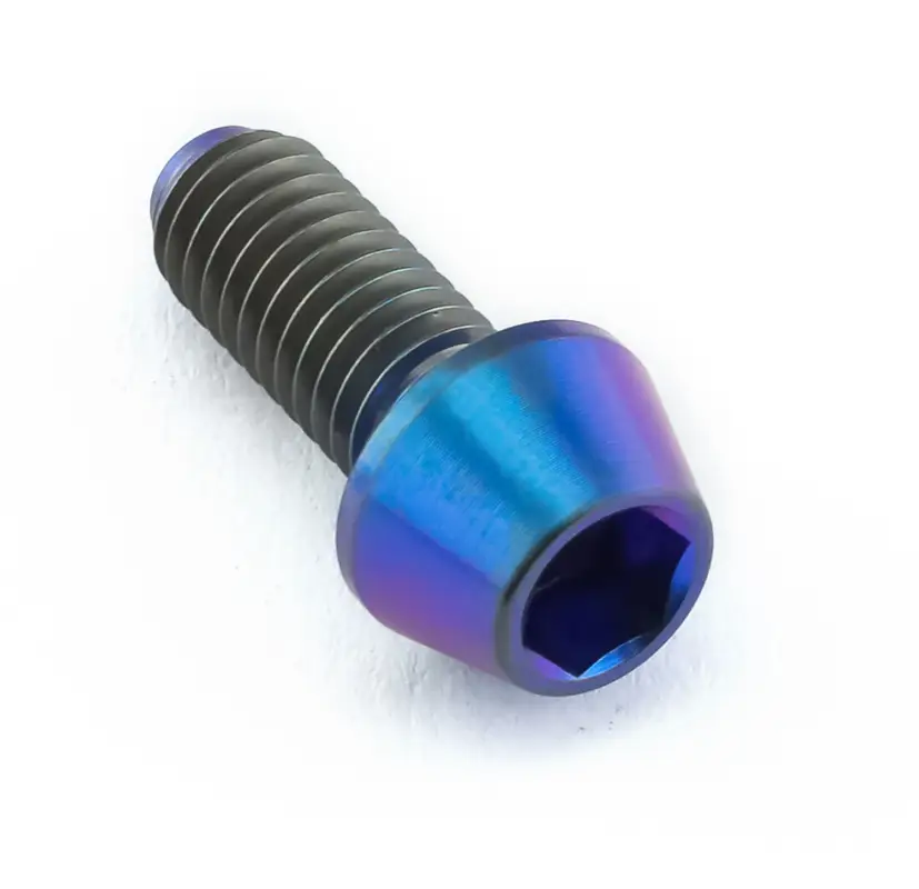 Pro-Bolt titanový inbusový šroub s kónusovou hlavou se závitem M5 x 0,80 mm a délkou 12 mm, barva opálená fialová Koupit Online