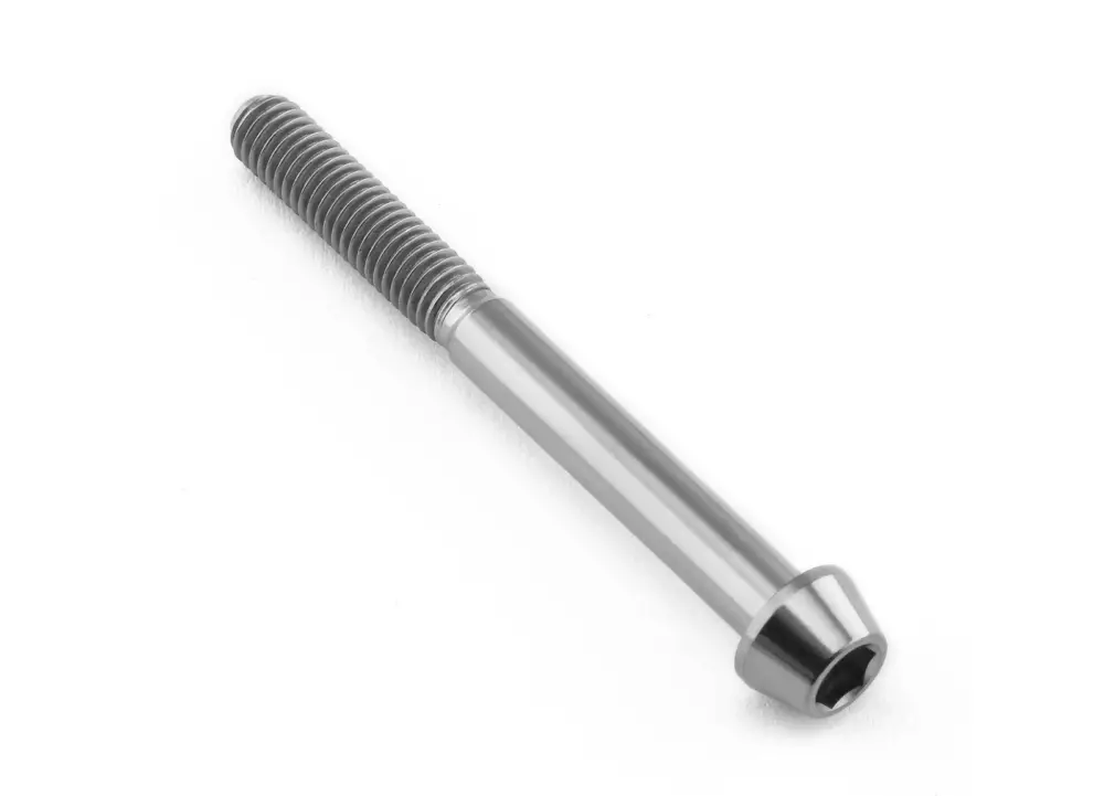 Bezpečná Platba Pro-Bolt titanový inbusový šroub s kónusovou hlavou se závitem M5 x 0,80 mm a délkou 50 mm, barva přírodní