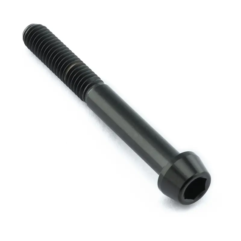 Pro-Bolt titanový inbusový šroub s kónusovou hlavou se závitem M6 x 1,00 mm a délkou 50 mm, barva černá Časově Omezené