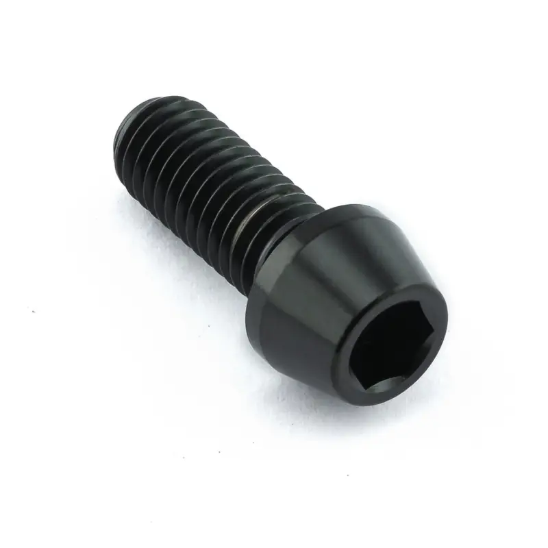 Pro-Bolt titanový inbusový šroub s kónusovou hlavou se závitem M8 x 1,25 mm a délkou 20 mm, barva černá Výhodná Nabídka