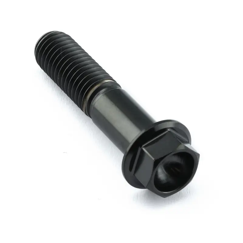 Pro-Bolt titanový šroub s šestihrannou hlavou se závitem M10 x 1,50 mm a délkou 45 mm, barva černá Vysoce Kvalitní