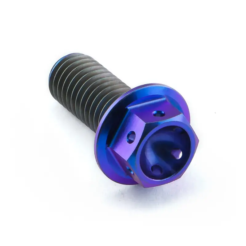 Aktuální Pro-Bolt titanový šroub s šestihrannou hlavou se závitem M8 x 1,25 mm a délkou 20 mm, barva opálená fialová