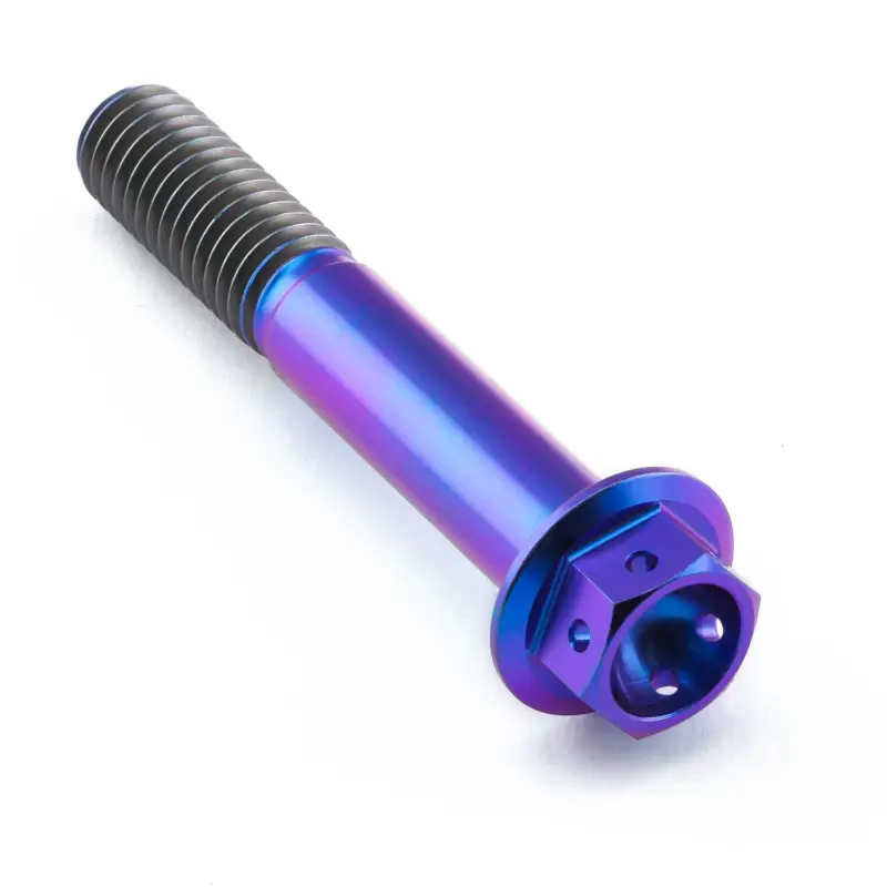 Bezpečná Platba Pro-Bolt titanový šroub s šestihrannou hlavou se závitem M8 x 1,25 mm a délkou 50 mm, barva opálená fialová
