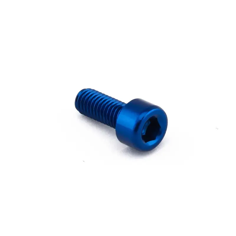 Nízká Cena Pro-Bolt hliníkový inbusový šroub s válcovou hlavou se závitem M5 x 0,80 mm a délkou závitu 12 mm, barva modrá