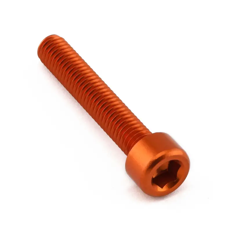 Dokud Zásoby Vydrží Pro-Bolt hliníkový inbusový šroub s válcovou hlavou se závitem M6 x 1,00 mm a délkou závitu 40 mm, barva oranžová