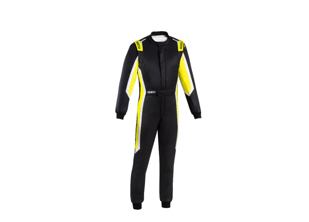Cenový Hit Závodní kombinéza Sparco SPRINT MY2025, s homologací FIA + SFI, barva černo-žlutá, velikost 60 (XL)