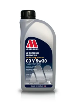Hit Sezóny Plně syntetický motorový olej Millers Oils XF PREMIUM C3 V 5W-30, objem 1l