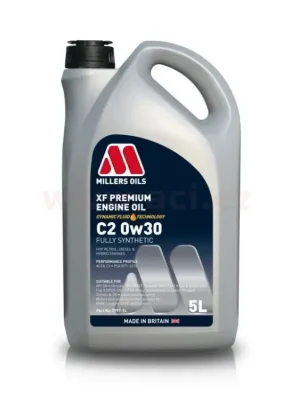 Cenová Bomba MILLERS OILS XF PREMIUM C2 0w30, plně syntetický, 5 l