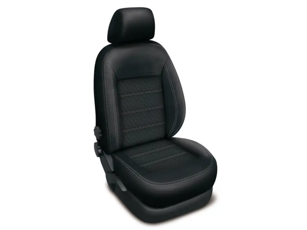 Autopotahy MERCEDES VITO, 3 MÍSTA, od r. 2014-2023, AUTHENTIC DOBLO, vlnky černé Nejlepší Cena