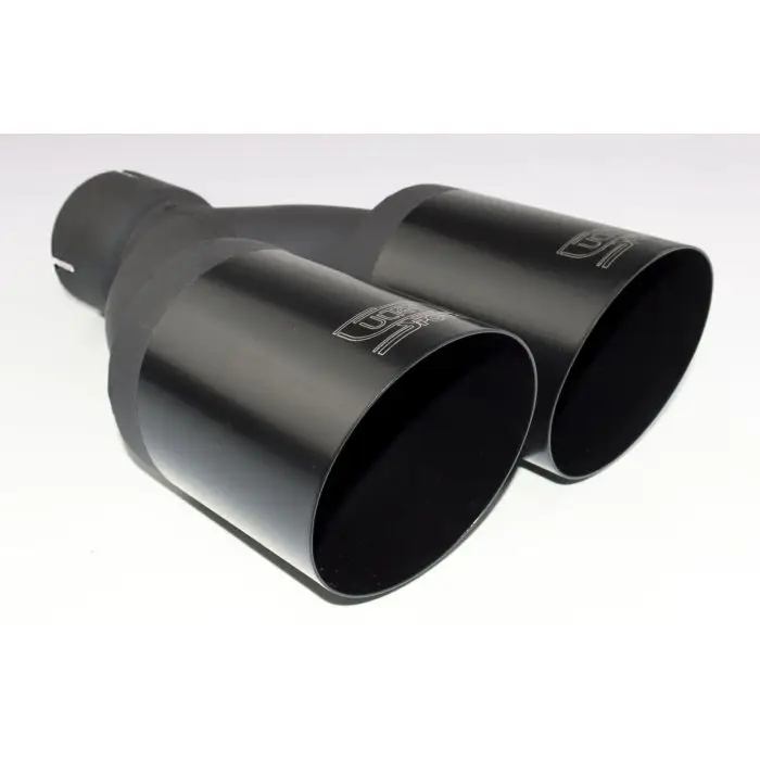 Univerzální koncovka tlumiče výfuku kulatá 90mm délka 220mm montážní průměr 55mm Novinka