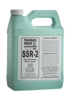 Ihned K Objednání POORBOY'S WORLD SSR 2 Medium Abrasive Swirl Remover středně abrazivní lešticí pasta 3784ml