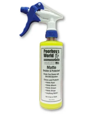Horká Nabídka POORBOY'S WORLD Matte Cleaner and Protectant čistí a chrání matné povrchy 473 ml